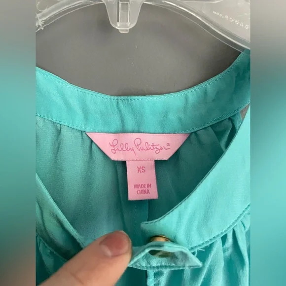 Lilly Pulitzer Sleeveless Rohan Silk Top Shirley Size XS - Picture 4 of 5